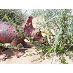 Dinosaurie Triceratops Naturgummi - 92 cm