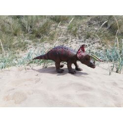 Dinosaurie Triceratops Naturgummi - 92 cm