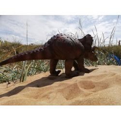 Dinosaurie Triceratops Naturgummi - 92 cm