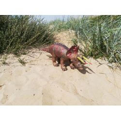 Dinosaurie Triceratops Naturgummi - 92 cm