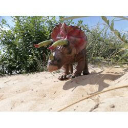 Dinosaurie Triceratops Naturgummi - 92 cm