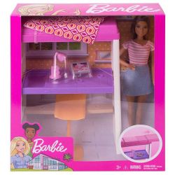 Barbie Deluxe Möbel Säng och Skrivbord