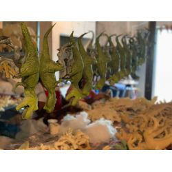 Dinosaurie Triceratops Naturgummi - 92 cm
