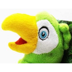 Papegoja Tiki Gående och pratar Grön 20 cm