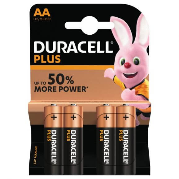 AA, Duracell Plus Power Batterier 4 st.