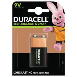 9 volt, Uppladdningsbart batteri, Duracell 1st.