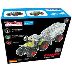 Traktor Claas Arion 430 med trailer Byggmodell Metall 1:32 Tronico