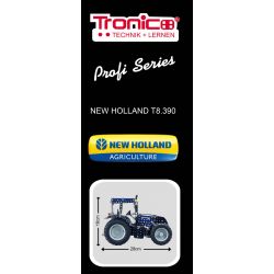Traktor New Holland T8.390 Byggmodell Metall 1:16 Tronico