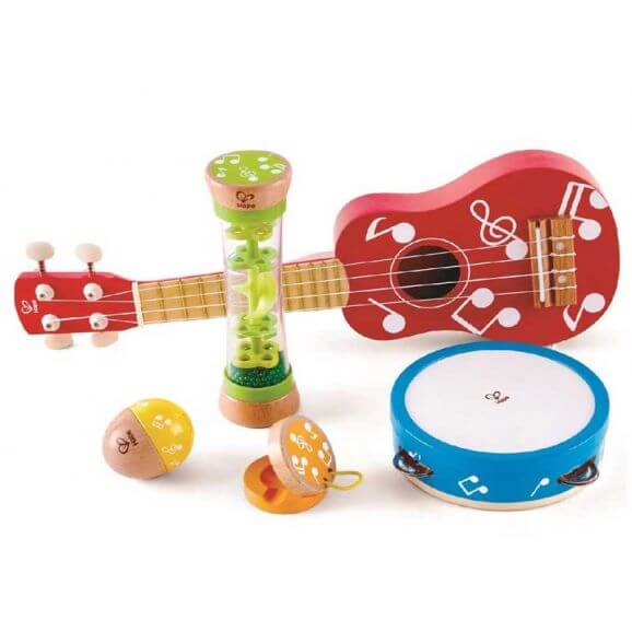 Hape Mini Band Set Gitarr och musikinstrument