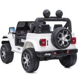 Licensed Jeep Elbil till barn Jeep Wrangler Rubicon Vit