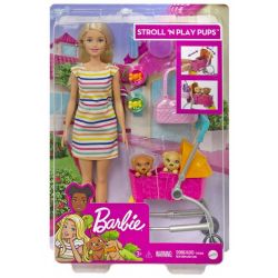 Barbie Valpar med vagn