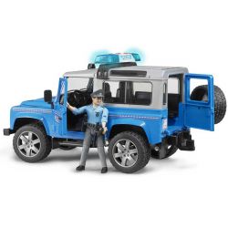 Bruder Polisbil Land Rover Defender med hästtrailer 02588