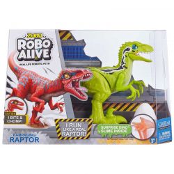 Zuru Robo Alive Velociraptor Raptor Grön Dinosaurie Interaktiv