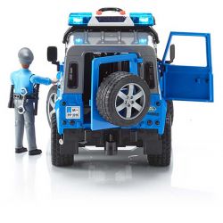 Bruder Polisbil Land Rover Defender med polisman 02597