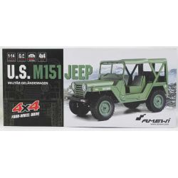 Radiostyrd U.S Jeep M151 4WD Amewi 1:14