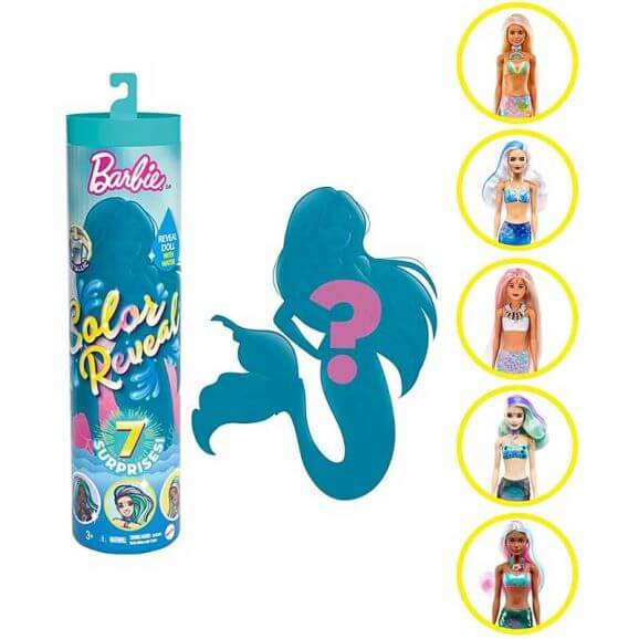 Barbie Överaskning Color Reveal Mermaids