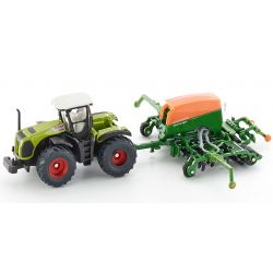 Claas Xerion traktor med Amazone såmaskin. Siku.