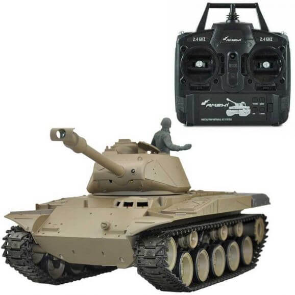 Radiostyrd Stridsvagn M41 Walker Bulldog Soft Air Gun 1:16 Amewi