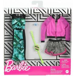 Barbie Fashion Grön klänning och träningsset 2 Pack