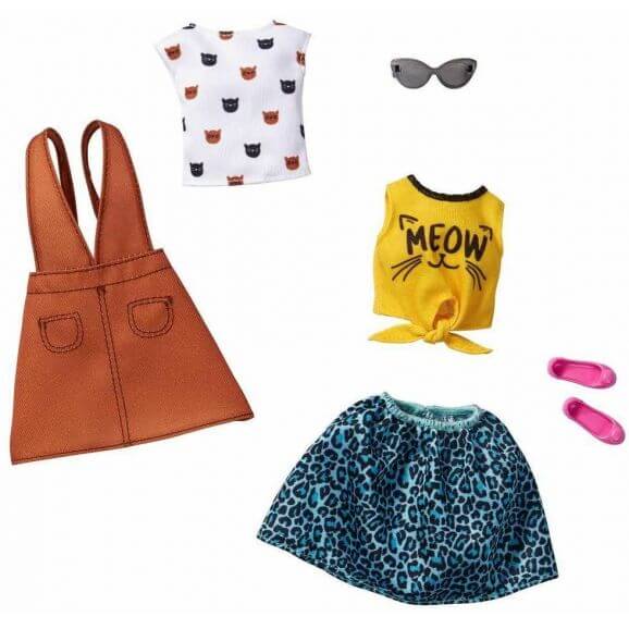 Barbie Fashion Grön klänning och träningsset 2 Pack