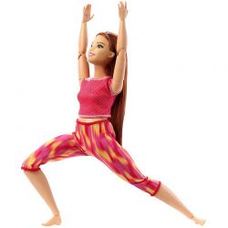 Barbie 22 st. Rörliga Leder Long Straight Red Hair Wearing Athleisure-wear Made To Move