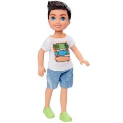 Barbie Chelsea Club with Skateboard Shirt and Shorts