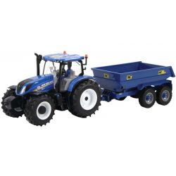 Britains New Holland T6 med NC Släpvagn 1:32