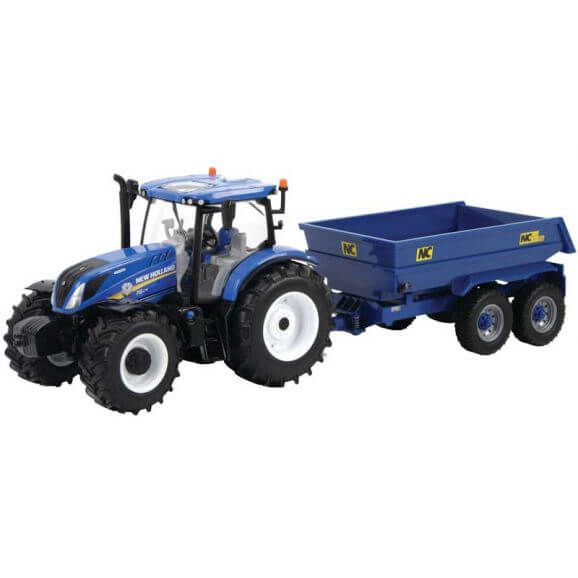 Britains New Holland T6 med NC Släpvagn 1:32