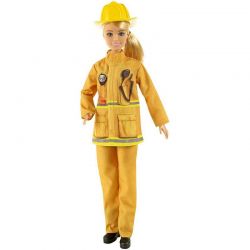 Barbie Brandman med hund och brandsläckare