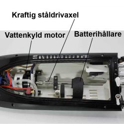 Radiostyrd Båt Wavex V-Boot Speed Boat 45 km/h - 2,4 GHz