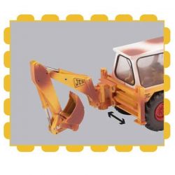 Britains JCB 3C Mark III Rostigt Utseende 1:32