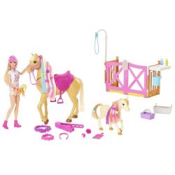 Barbie Fall Feature Häst och Docka