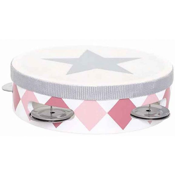 Jabadabado Tamburin trumma rosa