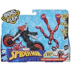 Spiderman Bend And Flex med motorcykel Marvel