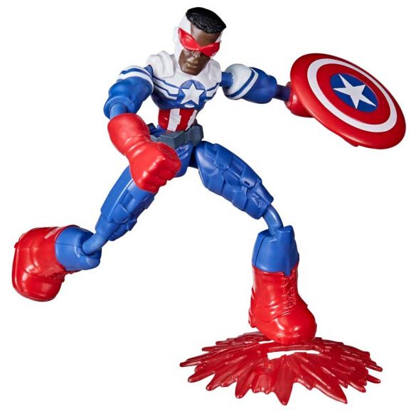 Captain America Falcon Avengers Bend and Flex Marvel