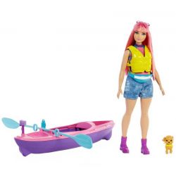 Barbiedocka Camping Daisy Playset Kajak