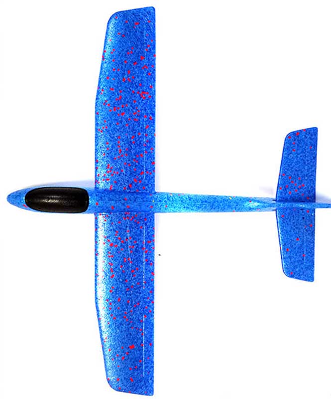 Läs mer om Glidflygplan stort i frigolit kastflygplan leksak 68 cm