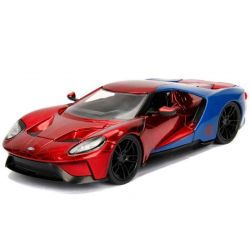 Spiderman bil med figur Ford GT 2017 1:24 Marvel 