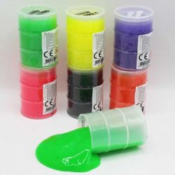 Slime i häftiga färger