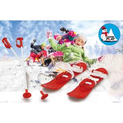 Barnskidor Snow Play Funny Röd