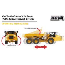 Radiostyrd CAT 745 Dumper 1:24