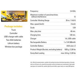Radiostyrd CAT 745 Dumper 1:24