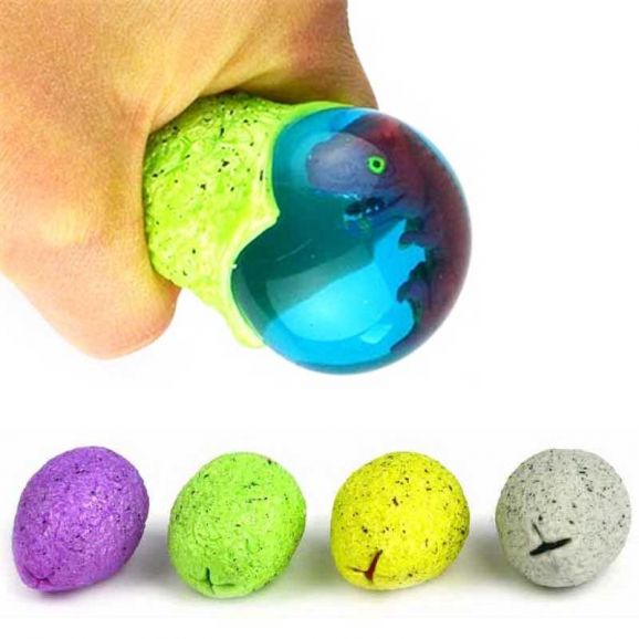 Klämboll ägg med Dinosauriefigur