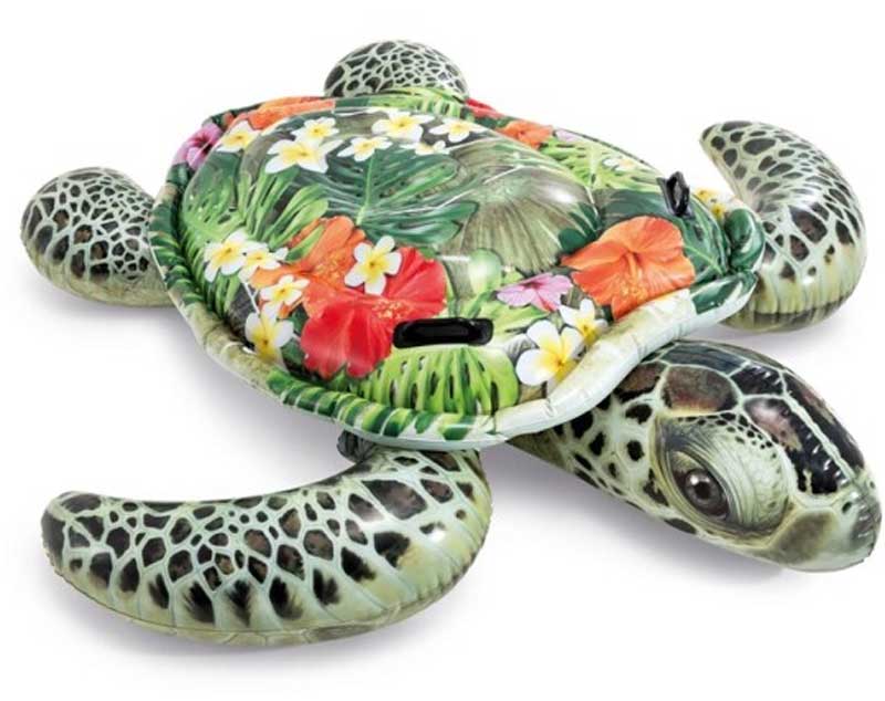 Uppblåsbar Realistisk Sköldpadda badmadrass Intex