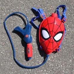 Spiderman vattenpistol med tank på ryggen