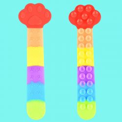 Strip Suction Cat claw Fidget Octoplop It Squid Pop Kattass med sugproppar 27 cmSquido Popit Strip Fidget Kattass 27 cm