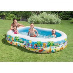 Stor Uppblåsbar Barnpool Fun Pool Intex