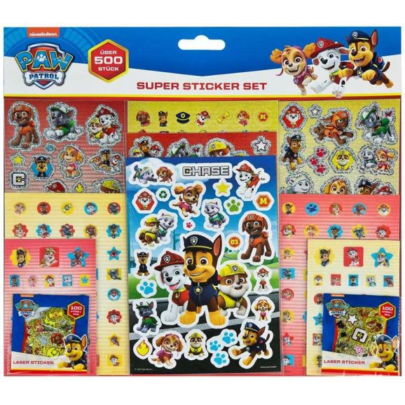 Stickers Klistermärken Paw Patrol 500 st