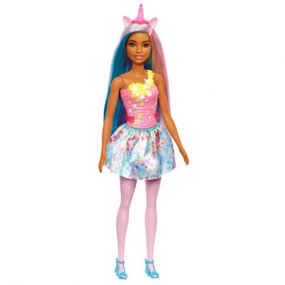 Barbie Core Unicorn Färgat hår med slingor