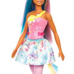 Barbie Core Unicorn Färgat hår med slingor